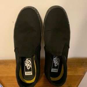 Vans glitter slip ons